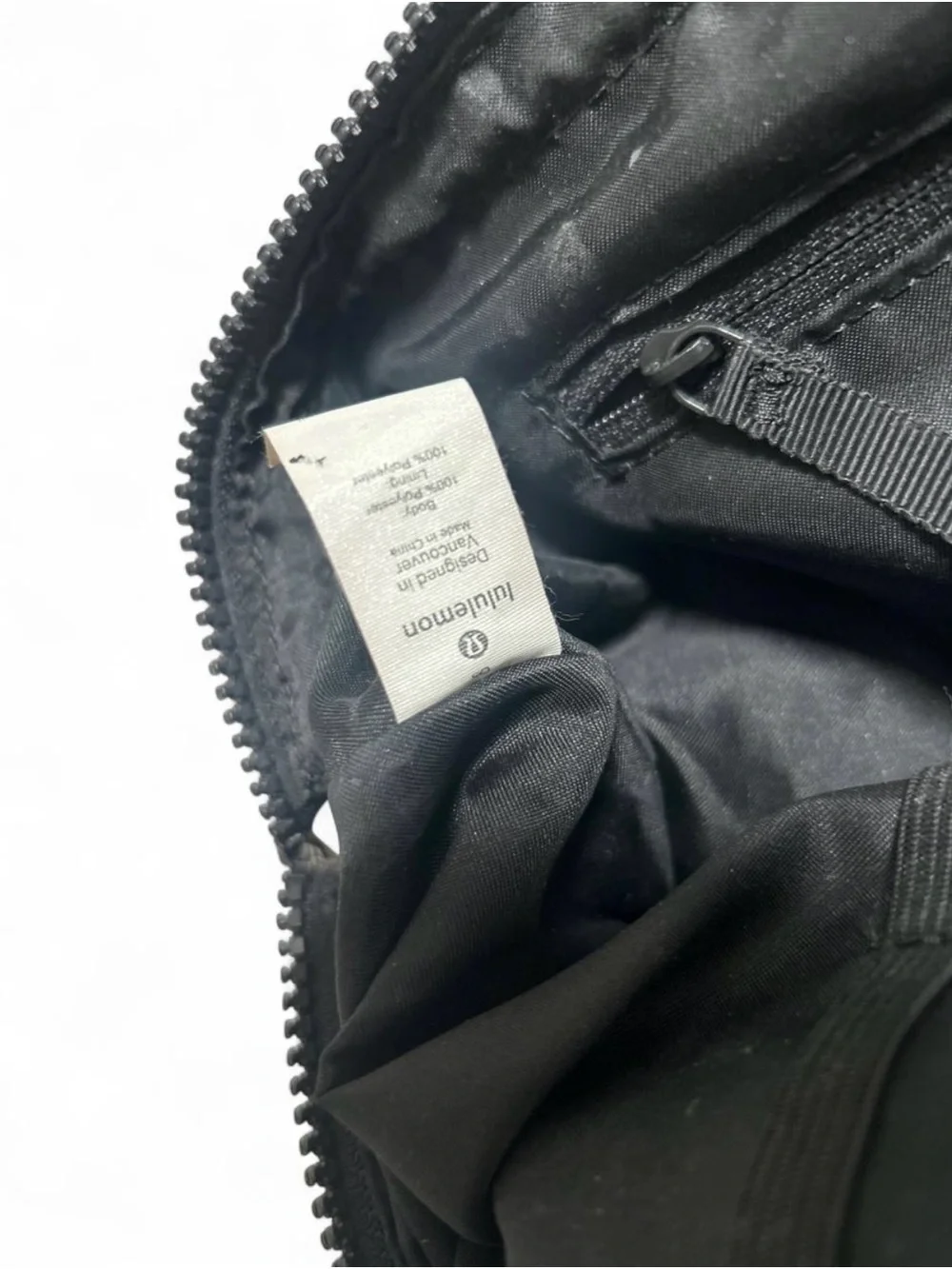 lululemon athletica Black Compact Zipper Pouch